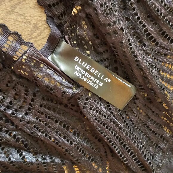 NWT!! Bluebella Iris Plunge Soft Delicate Lace Bodysuit, US 6 (S), Black - Picture 8 of 12